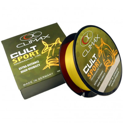 Леска Climax Cult Carp Sport 1000m 0.25mm 5.8kg yellow