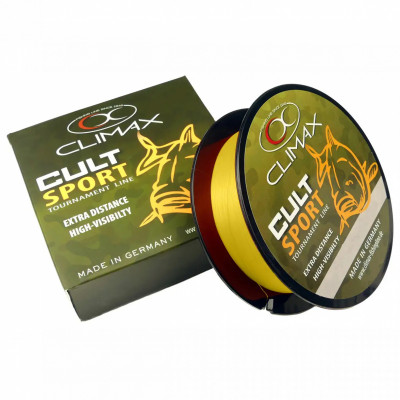 Волосінь Climax Cult Carp Sport 1000m 0.30mm 8.3kg yellow