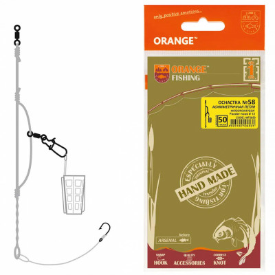 Монтаж Orange #58 Assymetric Loop Fluorocarbon 50г 1шт