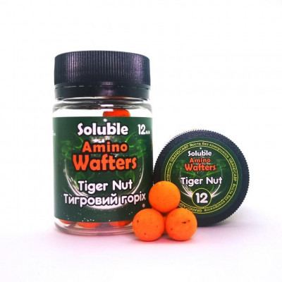 Бойли розчиннi плаваючі Grandcarp Soluble Amino Wafters Tiger Nut (Тигровий горіх) 12mm 30шт (WBS018)