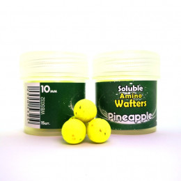 Бойли розчиннi плаваючі Grandcarp Soluble Amino Wafters Pineapple (Ананас) 10mm 15шт (WBS032)