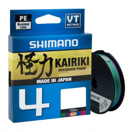 Шнур Shimano Kairiki 4 PE (Multi Colour) 150m 0.19mm 11.6kg