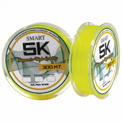 Волосінь Smart Monofilo Smart 5K 300m (yellow) 0.261mm 14lb/7kg