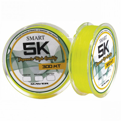 Леска Smart Monofilo Smart 5K 300m (yellow) 0.305mm 19lb/9.5kg