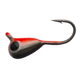 Shark Капля с ушком 0,267г диам. 2,5 мм крючок D18 ц: красно-черный с глазиком