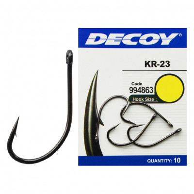 Крючок Decoy KR-23 Black Nickeled #5 12 шт