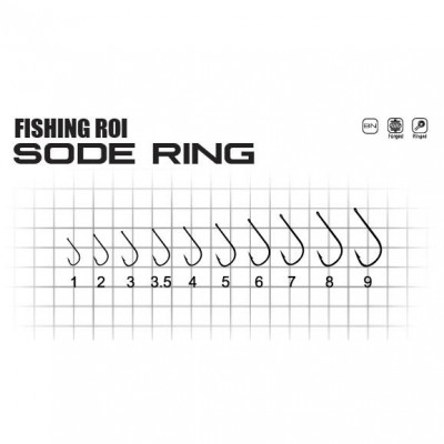 Крючок Fishing ROI Sode-Ring №3 14шт (147-01-003)