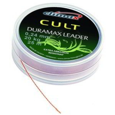 Шок-лидер Climax CULT Duramax Leader 0,24 mm 20 m красно-коричневый