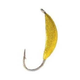 Мормишка Lucky John Банан з петелькою золото 3mm 0.55g 5шт (LJ12030-02)