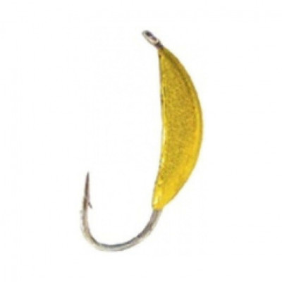 Мормишка Lucky John Банан з петелькою золото 3mm 0.55g 5шт (LJ12030-02)