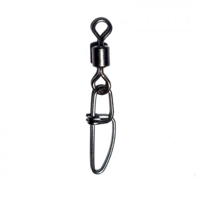 Вертлюжок-застежка Lucky John Rolling Swivel Crosslock 008 10kg 10шт (LJ5057-008)