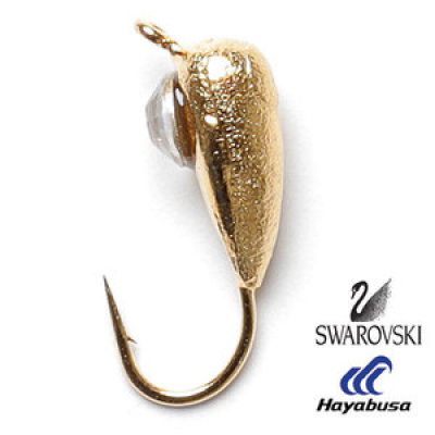 Lucky John мормышка Нимфа с петелькой и кристаллом Swarovski 5шт (8243030-13)