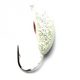 Мормишка Lucky John "Банан рижский" з петлею (фарбована) 4mm 1.07g 5шт (2040-21P)