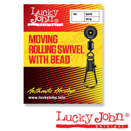 Lucky John MOVING ROLING SWIVEL Вертлюжок-застёжка поплавочная (5055-00L)