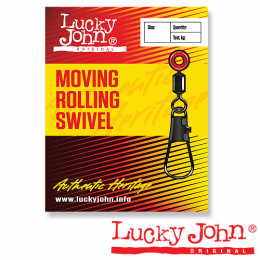 Lucky John MOVING ROLING SWIVEL Вертлюжок-застёжка поплавочная (5056-00L)