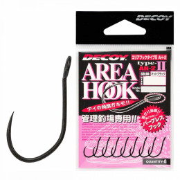 Крючок Decoy Area Hook II Mat Black 14, 8 шт