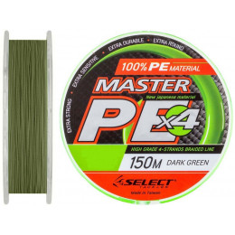 Шнур Select Master PE Dark Green X4 150m 0.06mm 9kg