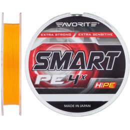 Шнур Favorite Smart PE Orange 4x 150m #2.5/0.256mm 13kg