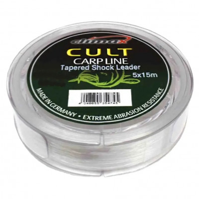 Шоклидер Climax Cult Taptred Shock Leader 5x15m (clear) 0.28-0.58mm 12-40lb