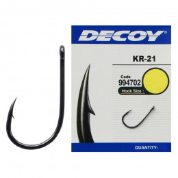 Крючок Decoy KR-21 Black Nickeled #6 12 шт