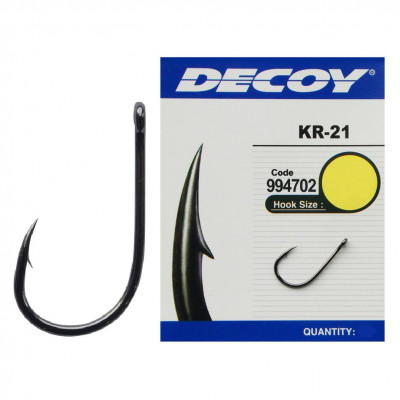 Гачок Decoy KR-21 Black Nickeled #6 12 шт